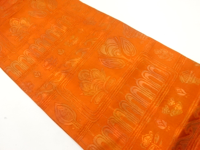 JAPANESE FUKURO OBI / WOVEN FLORAL SARASA